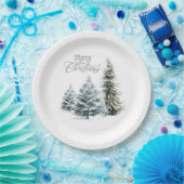 メリークリスマスホリデーパーティー紙プレート ペーパープレート (パーティー)