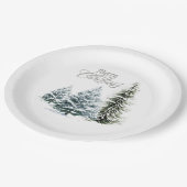 メリークリスマスホリデーパーティー紙プレート ペーパープレート (アングル)