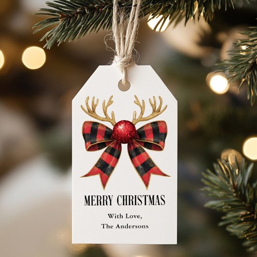 メリークリスマスホリデーパーティー ギフトタグ