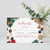 メリークリスマスホリデーパーティー 出欠カード (スタンド正面)