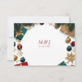 メリークリスマスホリデーパーティー 出欠カード (裏面)