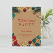 メリークリスマスホリデーパーティー 招待状 (スタンド正面)