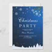 メリークリスマスホリデーパーティー 招待状 (正面)