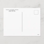 メリークリスマスホリデーファミリーフォトパーソナライズ シーズンポストカード (裏面)