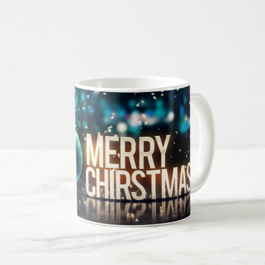 メリークリスマスホリデーフェスティバルx-masオーナメントマグ コーヒーマグカップ (正面右)