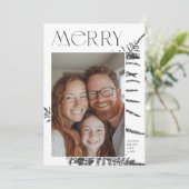 メリークリスマスホリデーフォトカード 招待状 (スタンド正面)