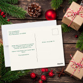 メリークリスマスホリデーフォトツリー機内おもしろい ポストカード