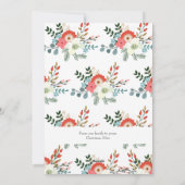 メリークリスマスホリデーフォトフローラ シーズンカード (裏面)