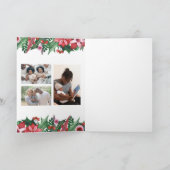 メリークリスマスホリデーフォトホリーベリー シーズンカード (内部)