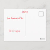 メリークリスマスホリデーフォトボクウッドリース ポストカード (裏面)