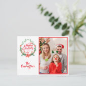 メリークリスマスホリデーフォトリースフェスティバル ポストカード (スタンド正面)