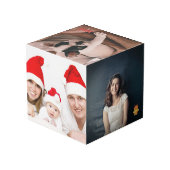メリークリスマスホリデーフパーソナライズされたァイブフォト フォトキューブ (裏面アングル)