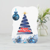 メリークリスマスホリデーフラットグリーティングカード カード (スタンド正面)