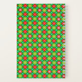 メリークリスマスホリデープレイド ノートブック (裏面)