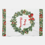 メリークリスマスホリデーホーム キッチンタオル (横)
