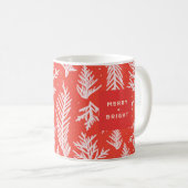 メリークリスマスホリデーマグカップ – かわいい&モダンギフトI コーヒーマグカップ (正面右)