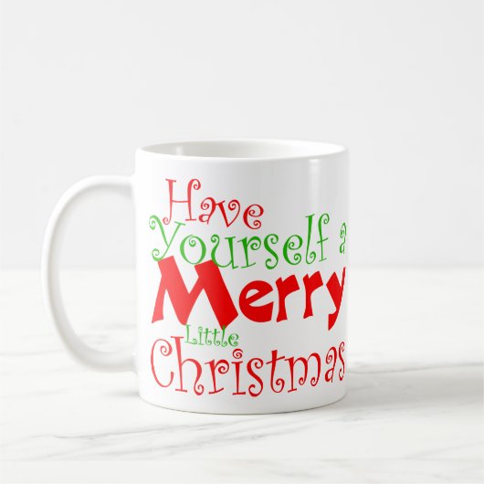 メリークリスマスホリデーマグ コーヒーマグカップ (左)