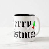 メリークリスマスホリデーマグ ツートーンマグカップ (正面右)