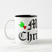 メリークリスマスホリデーマグ ツートーンマグカップ (左)