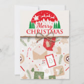 メリークリスマスホリデーメールホリデーカード シーズンカード (正面)