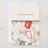 メリークリスマスホリデーメールホリデーカード シーズンカード (裏面)