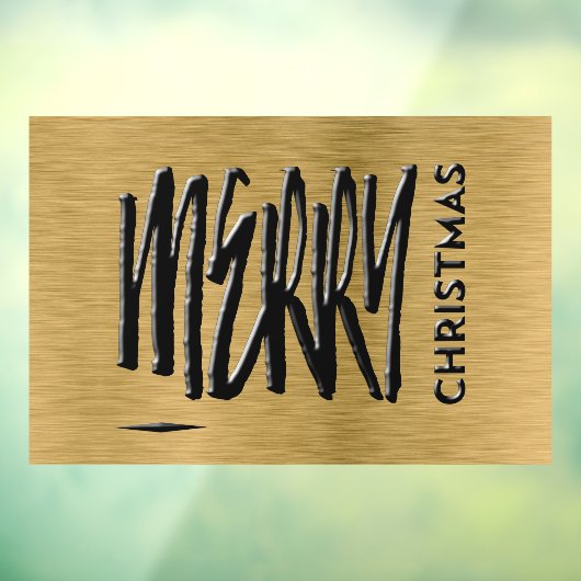 メリークリスマスホリデーモダンタイポグラフィ ウィンドウサイン (シート3)