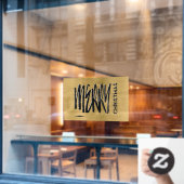 メリークリスマスホリデーモダンタイポグラフィ ウィンドウサイン (カフェ窓)