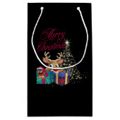 メリークリスマスホリデーラインデア スモールペーパーバッグ (裏面)