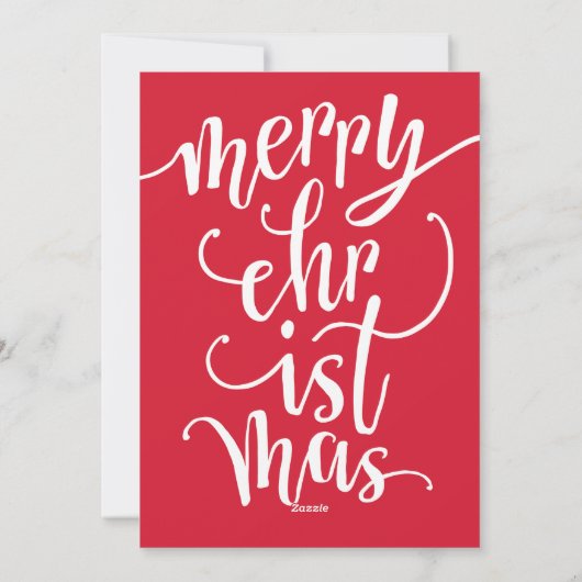 メリークリスマスホリデーレター渦巻き写真カード シーズンカード (裏面)