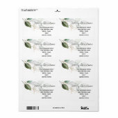 メリークリスマスホリデー住所 シールユーカリ ラベル (フルシート)