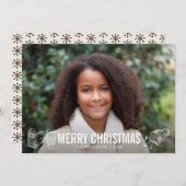 メリークリスマスホリデー必需品フォトカード シーズンカード (正面/裏面)