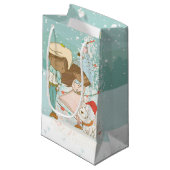 メリークリスマスホリデー抱き枕アフリカンアメリカン スモールペーパーバッグ (正面アングル)