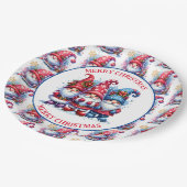 メリークリスマスホリデー格言 ペーパープレート (アングル)