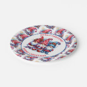 メリークリスマスホリデー格言 ペーパープレート (アングル)