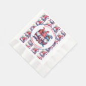 メリークリスマスホリデー格言 縁ありランチョンナプキン (角)