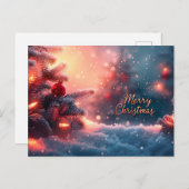 メリークリスマスホリデー葉書 シーズンポストカード (正面/裏面)