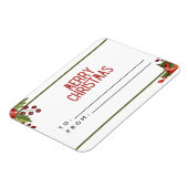 メリークリスマスホリデー葉書 マグネット (左側)