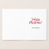 メリークリスマスホリデー葉書 箔カード (内部)