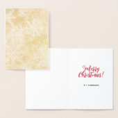 メリークリスマスホリデー葉書 箔カード (ディスプレー)