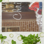 メリークリスマスホリデー遠くにズfromホームコレクション キッチンタオル (折り畳み)