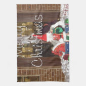 メリークリスマスホリデー遠くにズfromホームコレクション キッチンタオル (縦)