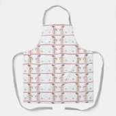 メリークリスマスホリデー雪だるまパターン エプロン (正面)