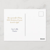 メリークリスマスホリデー3写真コラージュはがき ポストカード (裏面)