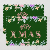 メリークリスマスホリデー シーズンカード (正面/裏面)