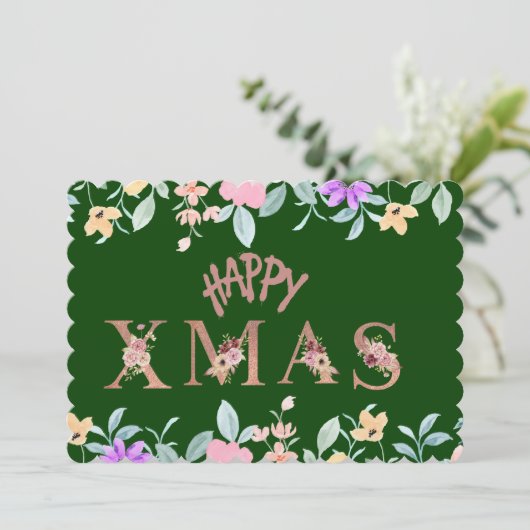 メリークリスマスホリデー シーズンカード (スタンド正面)