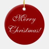 メリークリスマスホリーオーナメント セラミックオーナメント (裏面)