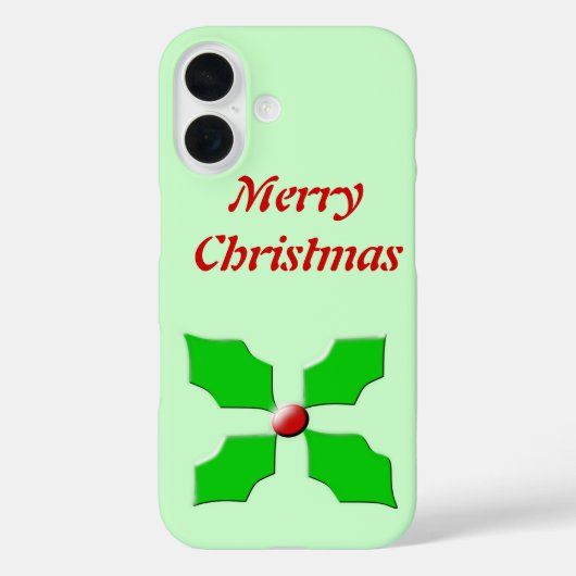 メリークリスマスホリーカスタム Case-Mate iPhoneケース (裏面)