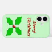 メリークリスマスホリーカスタム Case-Mate iPhoneケース (裏面 (横))