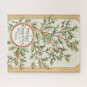 メリークリスマスホリークラシックヴィンテージホリデー ジグソーパズル (横)