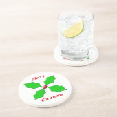 メリークリスマスホリーサンドストーンコースター コースター (側面)